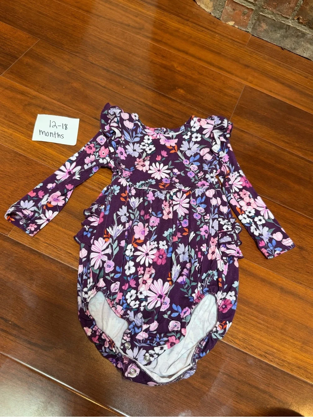 Little Sleepies ruffle romper